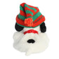Aurora® Festive Peanuts® Palm Pals™ Snoopy Beanie Stuffed Animal - Officially Licensed Toys for All Snoopy Fans - Nostalgic Gift for Adults
