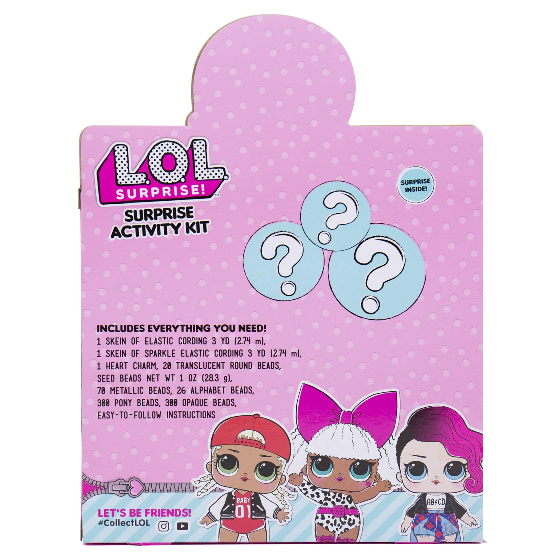 LOL Surprise! DIY Jewelry Making Kit - 700+ Beads, Alphabet, Round, Metallic & More