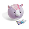 hand2mind Unicorn BubblePlush Yoga Ball Buddy, Yoga Ball for Kids, Calming Corner for Items, Kids Exercise Equipment, Occupational Therapy Toys