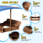 Kids Wooden Sandbox with Adjustable Canopy, Outdoor Sandbox with Cover and Adjustable Roof, Wooden Cabana Sand Box with Canopy, Canopy Sand Box