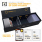 HOMEXPRO Trading Card Storage Box [3 PACK] - Magnetic Lid | Fits 800 Cards, 200 Toploaders, or 50 One Touch - Baseball Card Storage Box - Labels