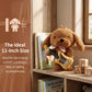 Cute Brown Dog Stuffed Animal with Guitar - 10.6 inch Soft Plush Puppy Toy, Winking Musical Doggy Plushie, Kawaii Room Decor & Birthday Gift for Kids