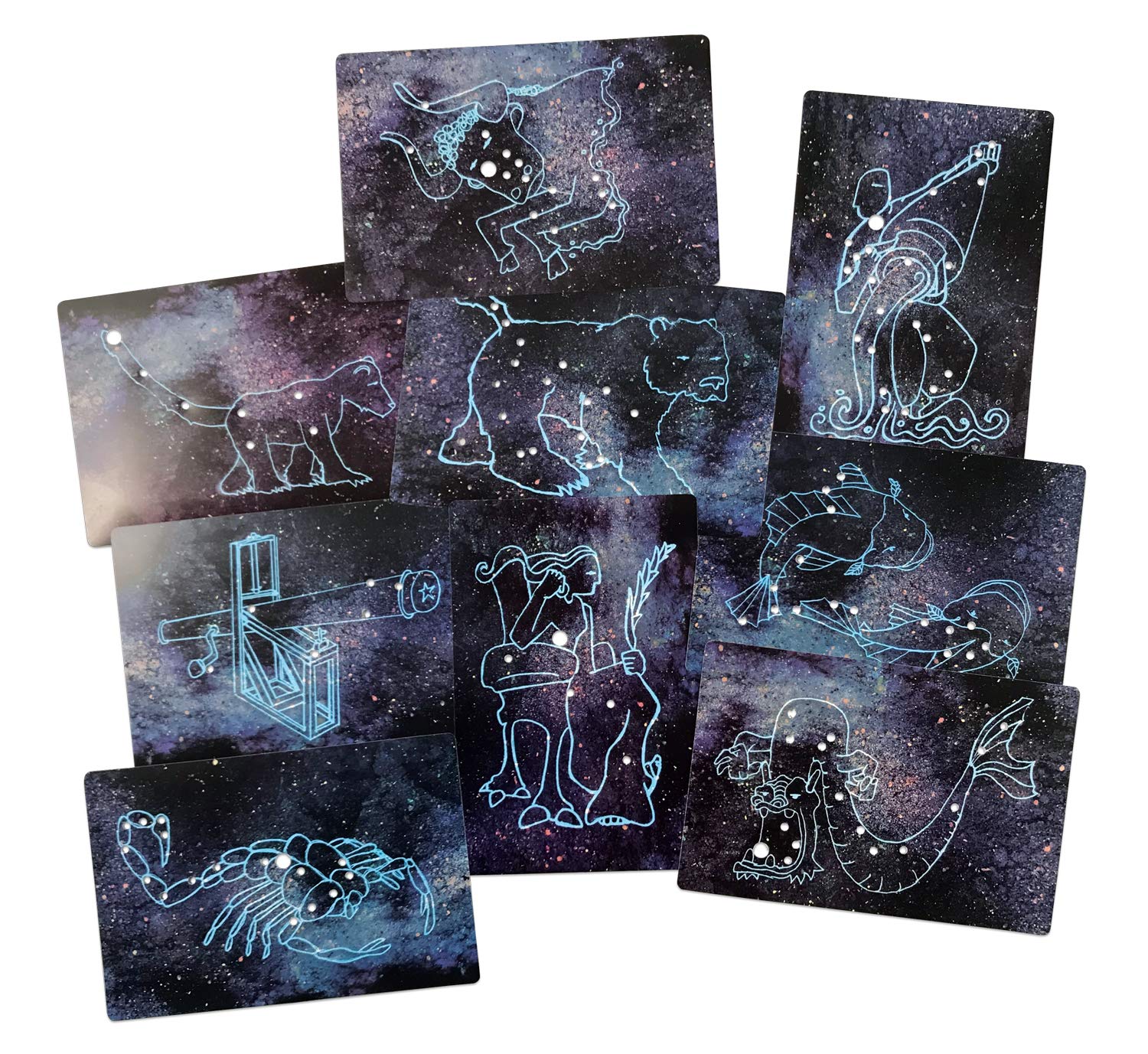 Roylco Astronomical Constellation Cards, Light Table Activity, STEM Educational Flashcards, Large and Easy to use, Sturdy, Water Resistant, Quality