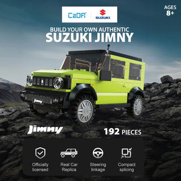 CADA Bricks - Suzuki Jimmy 1:24 Scale Building Kit - Official Licensed Suzuki Jimmy Replica, 192 Pieces, Green Off-Road SUV Model Car, Compatible