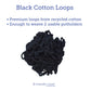 Harrisville Designs Friendly Loom | 10” PRO-Sized Black Potholder Weaving Loops | Craft 2 Cotton Potholders