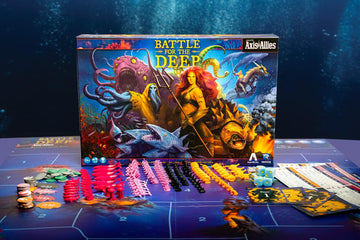 Renegade Game Studios Battle for The Deep Strategy Board Game, Axis & Allies, 2v2 Team-Based Tabletop Miniature Warfare