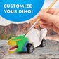 National Geographic Pull Back Dinosaur Race Cars Craft Kit - Paint 3 Dino Racecars with 6 Paint Colors, Dinosaur Toys for Kids, Kids Painting Kit