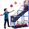 Kiddie Play Arcade Basketball Game Set for Kids 4 Balls and Hoop