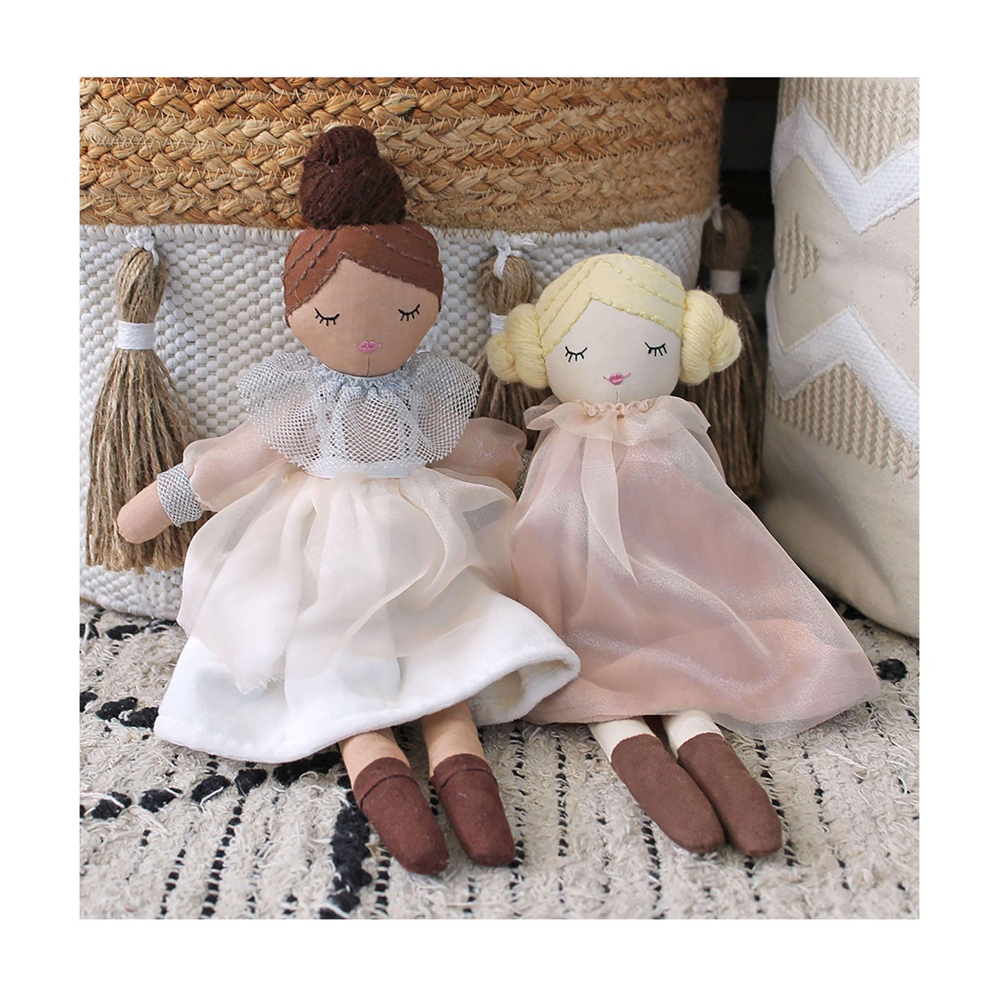 Crane Baby Toys for Boys and Girls, Comforting Plush Baby Doll, Josephine