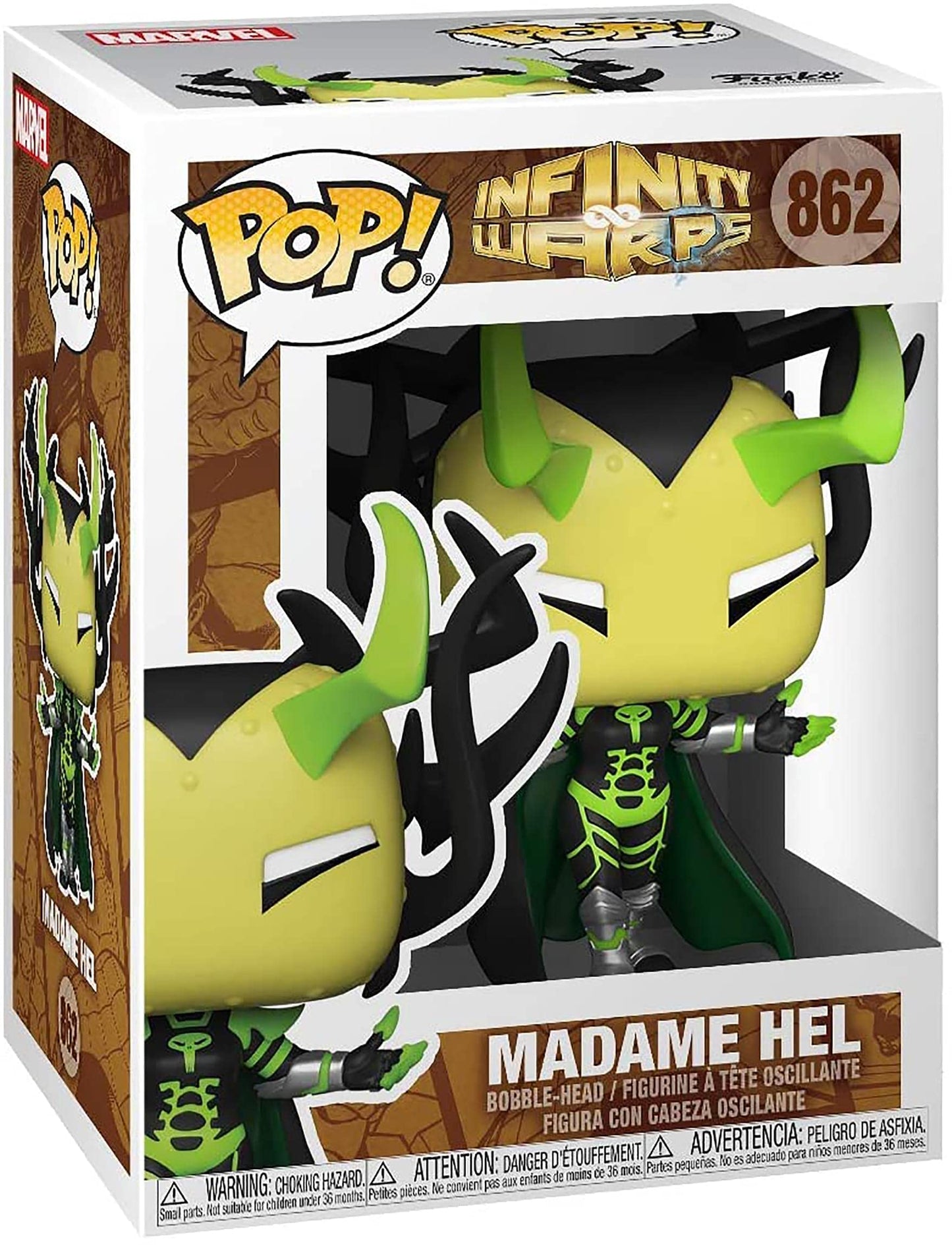 Pop Marvel Infinity Warps Madame Hel Vinyl Figure