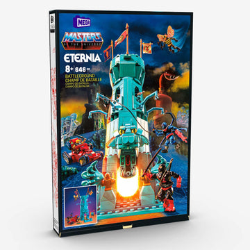 Mattel MEGA Masters of The Universe Eternia Battleground Toy Building Set, Small, HFF28