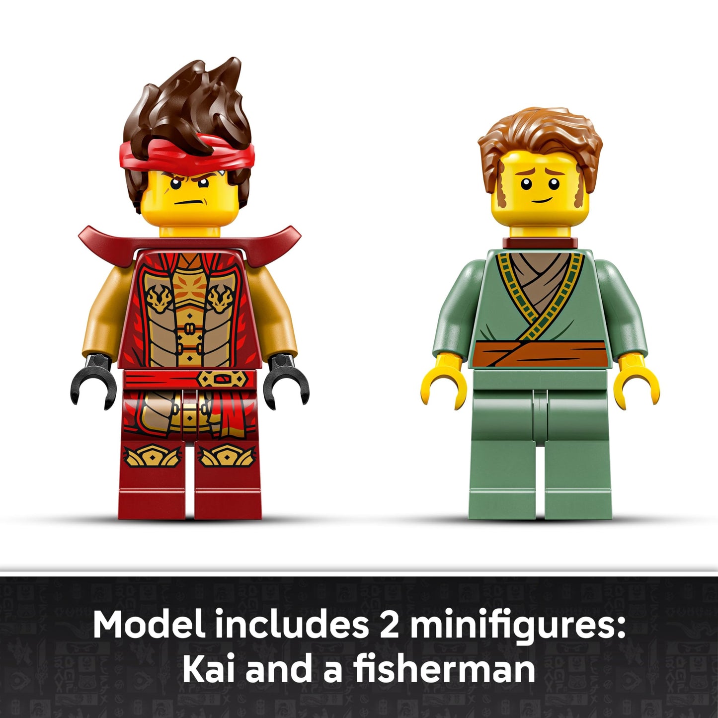 LEGO NINJAGO The Fire Knight Mech Building Set - Model Kit with Kai Minifigure from Legends Monstrosity - Teen Room Decor - Gift for Teenage Boys and
