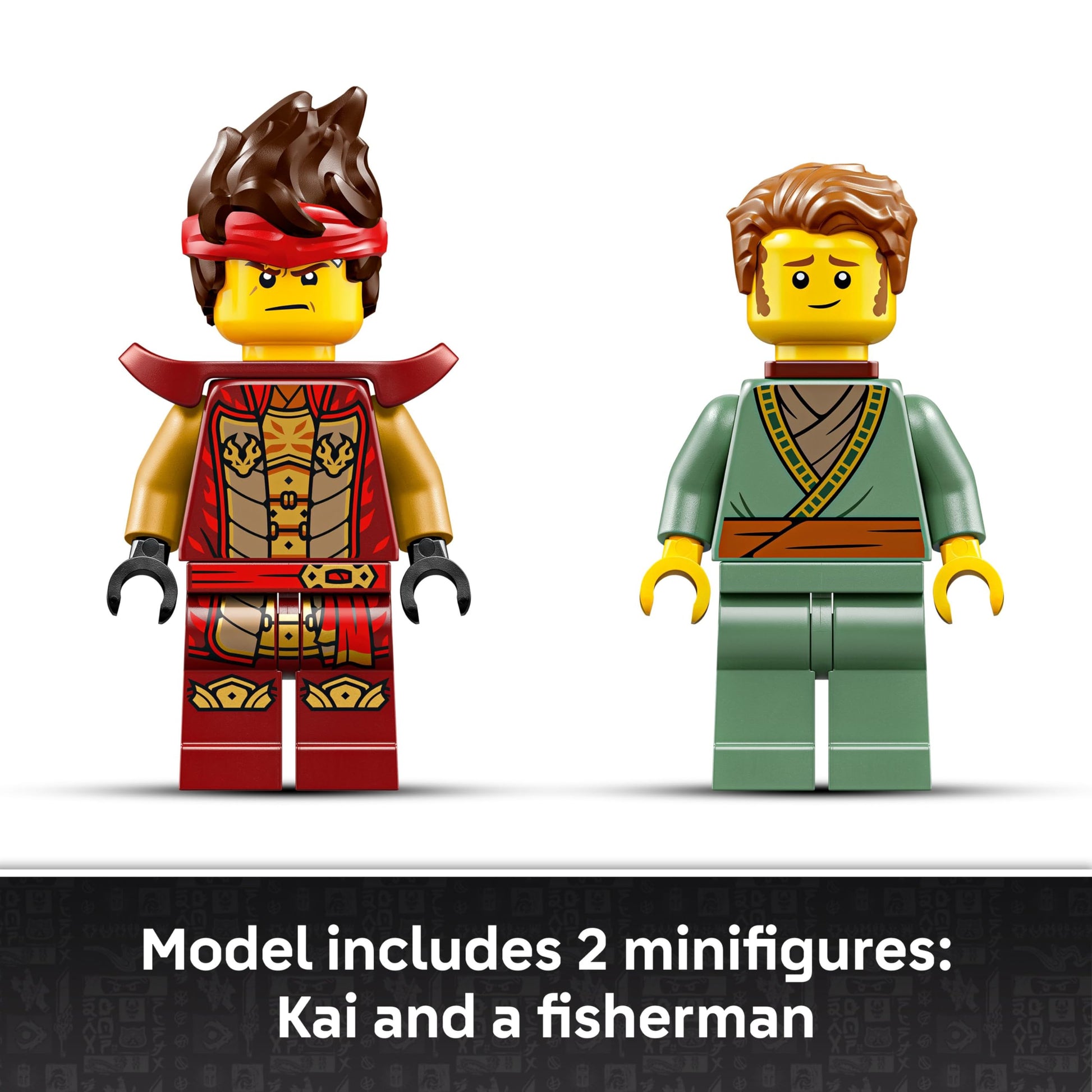 LEGO NINJAGO The Fire Knight Mech Building Set - Model Kit with Kai Minifigure from Legends Monstrosity - Teen Room Decor - Gift for Teenage Boys and