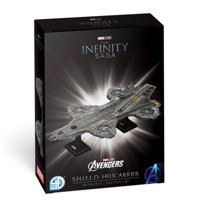 4D Build, Marvel Studios Avengers Helicarrier, 3D Puzzle Paper Model Kit, 220 Piece Paper Model Kit for Teens and Adults, Ages 8+