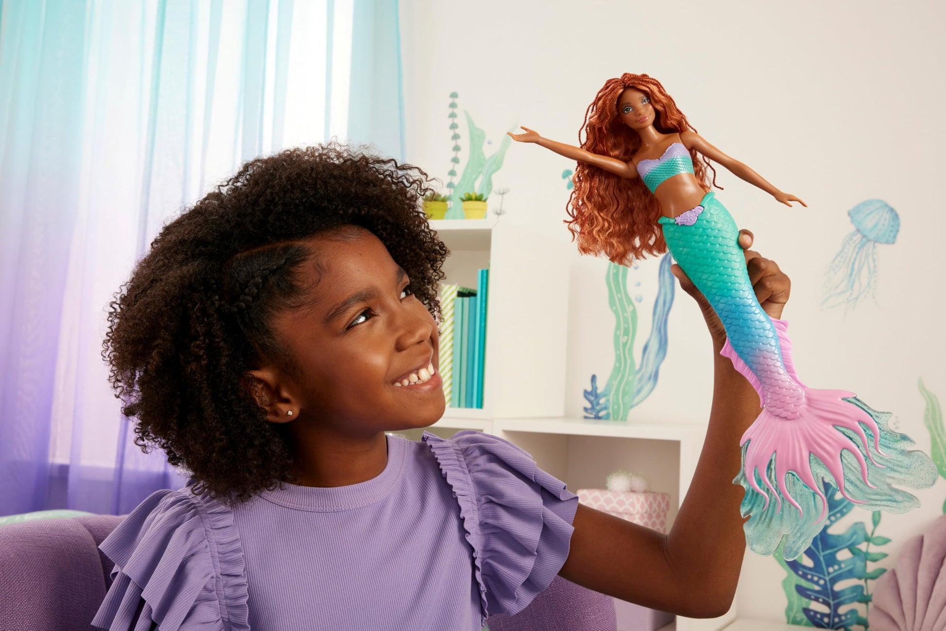 Mattel Disney The Little Mermaid Sing & Dream Ariel Fashion Doll with Signature Tail, Toys Inspired by the Movie