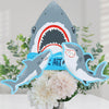 Big Dot of Happiness Shark Zone - Jawsome Shark Party or Birthday Party Centerpiece Sticks - Table Toppers - Set of 15