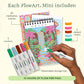 Lifelines FlowArt Activity Pads, 3-Pack - Guided Dot by Letter Art Meditations with Markers - 12 Double-Sided Markers & 60 Scenes - Color by Number
