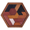 Hexagon Wooden Puzzle Toy - Brain Teasers - Brain Teaser Puzzles for Adults and Kids