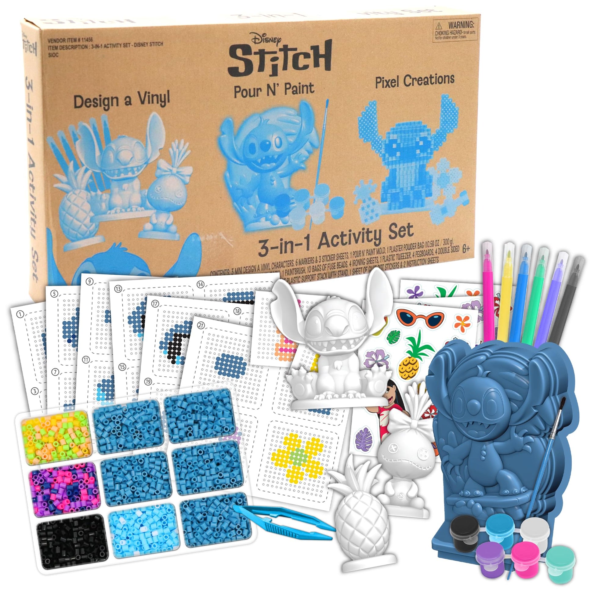 Tara Toys Disney Stitch 3 in 1 Activity Set
