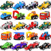 Pull Back Car, 20 Pcs Assorted Mini Truck Toy and Race Car Toy Kit Set, Play Construction Vehicle Playset for Boy Kid Child Party Favors Birthday Game