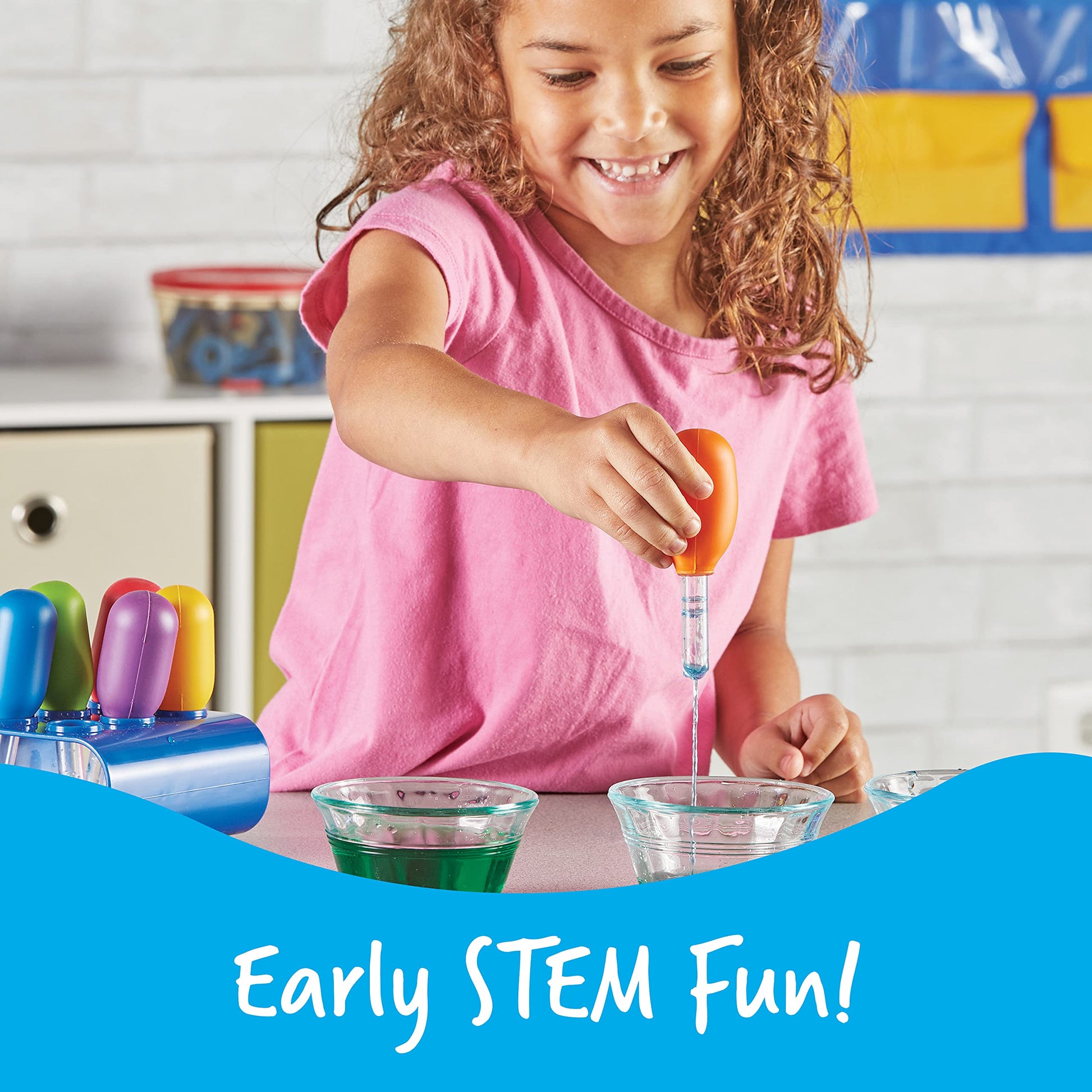 Learning Resources Jumbo Eyedroppers - Science Experiments for Kids, Sensory Water Table Toys, Toddler Tools, Preschool STEM, Fine Motor Skills Toys