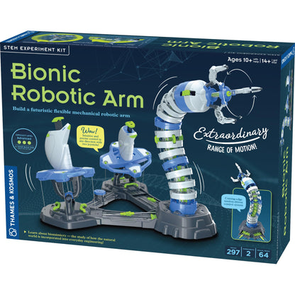 Thames & Kosmos Bionic Robotic Arm STEM Experiment Kit, Toy of The Year Finalist, Build a Mechanical Arm, No Batteries/Motors Required | Innovative