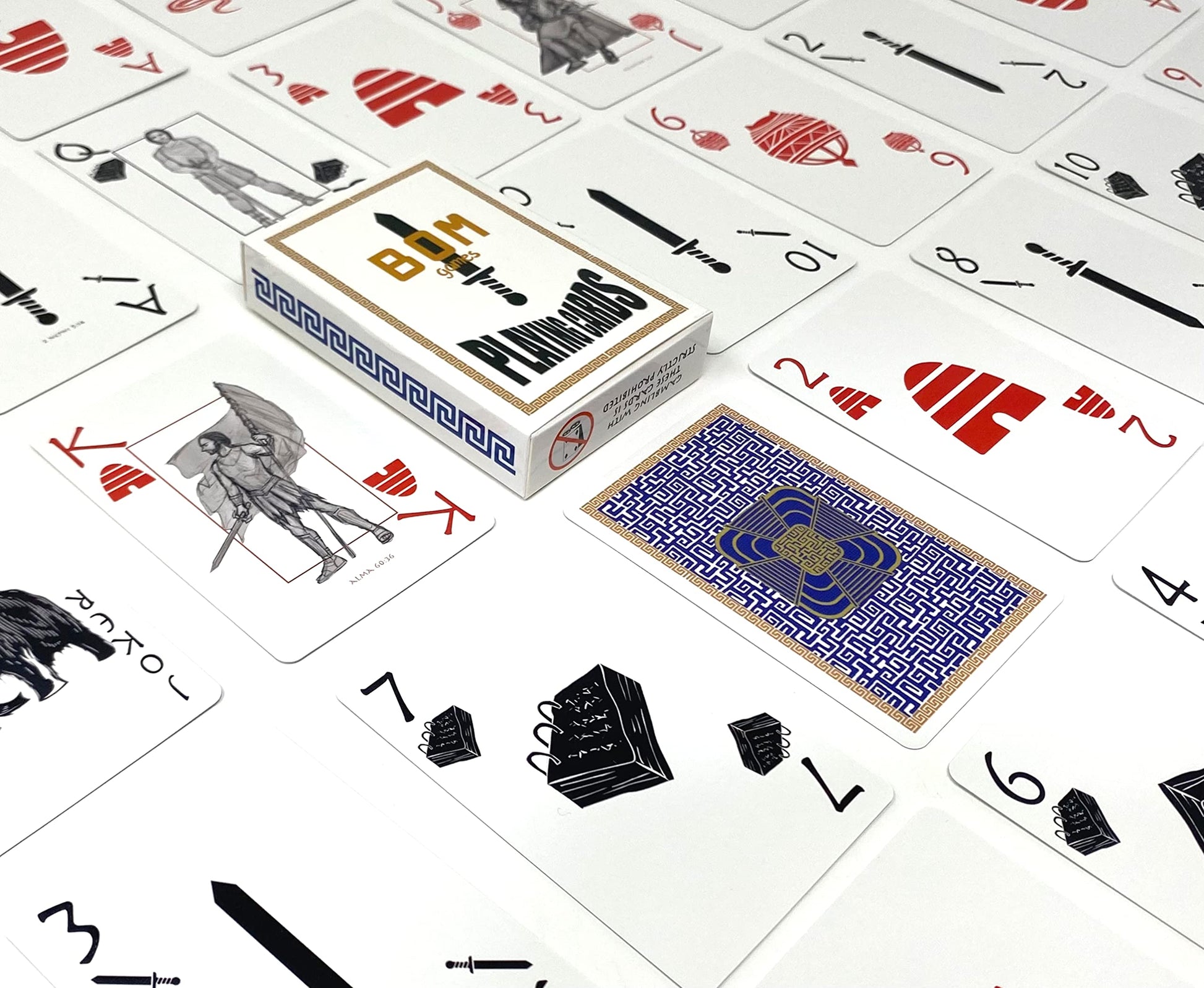 bomgames Book of Mormon Themed Playing Cards - Unique LDS Missionary & Baptism Gifts, Featuring Custom Characters & Designs - Ideal for Family. (1