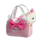 Aurora® Fashionable Fancy Pals™ Trendy Sparkle Pink™ Stuffed Animal - Plush with Stylish Purse for Dress Up Fun - Perfect for Kids 3+ Years, Costumes