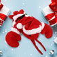 DolliBu Santa Red Lobster Stuffed Animal Plush Toy - Super Soft Ocean Life Animal Dress Up with Red Santa Claus Outfit, Cute Ocean Life Gift, Perfect