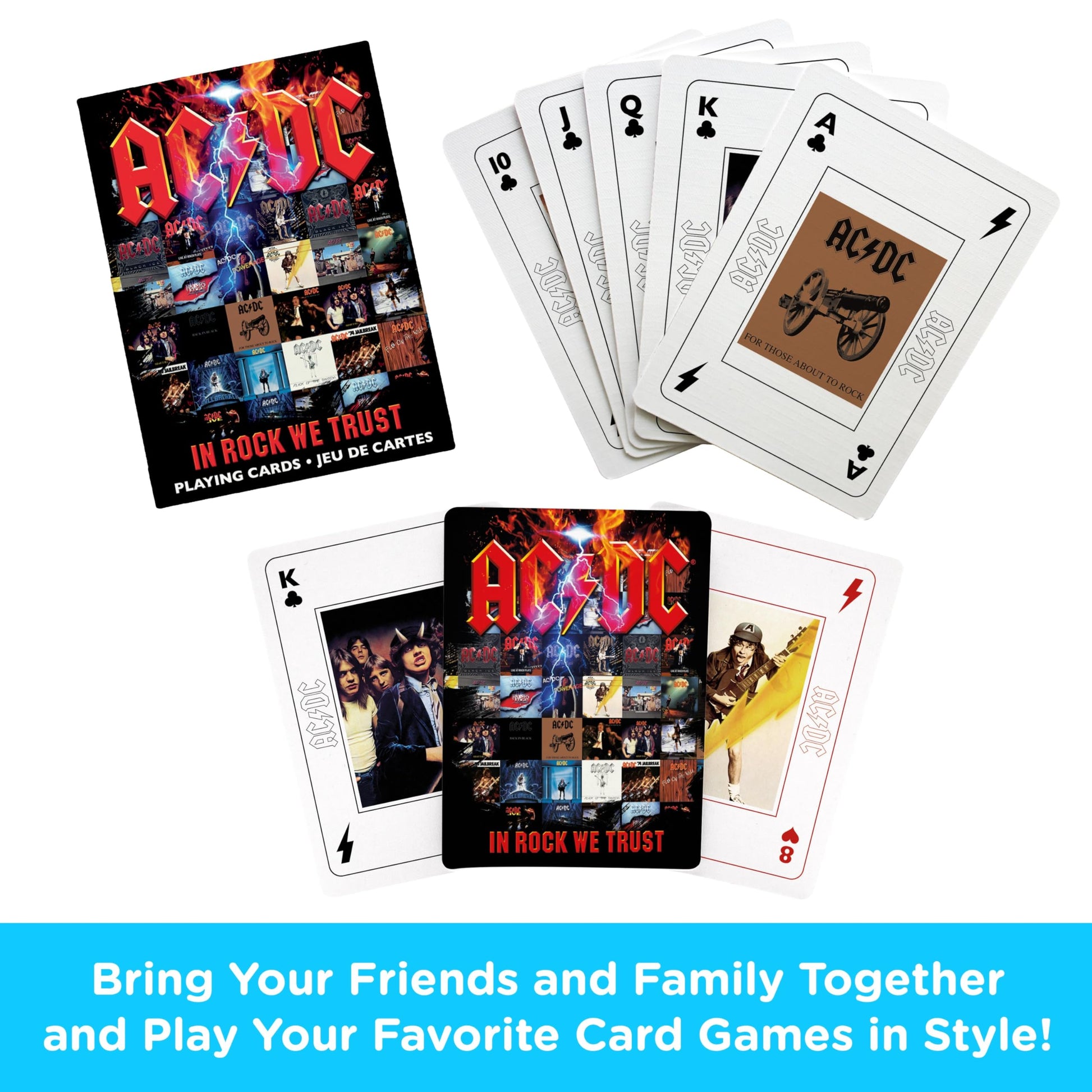 AC/DC-In Rock We Trust Playing Cards