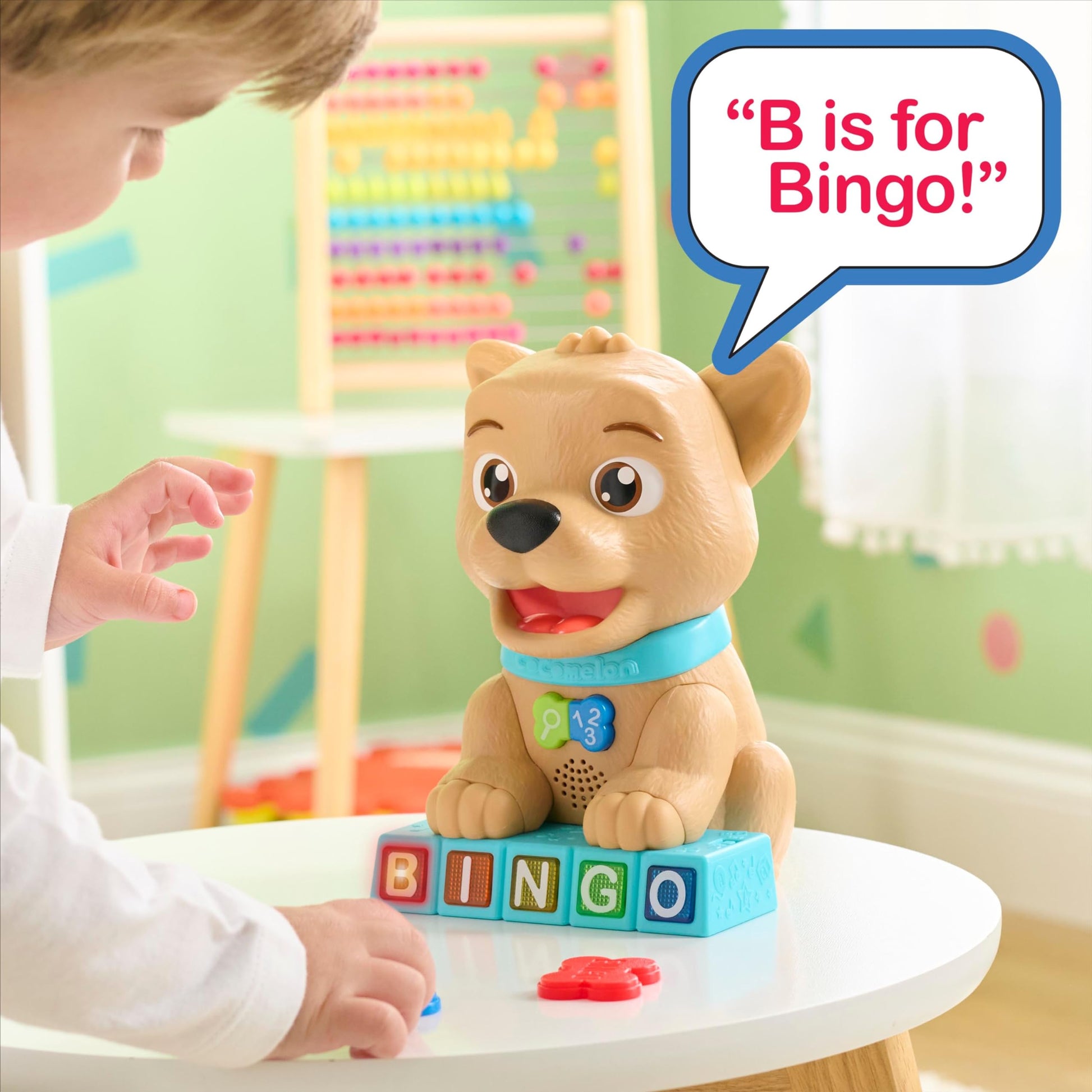Cocomelon Count & Learn Bingo, 11-pieces, 40+ Learning Phrases, Early Learning and Education, Kids Toys for Ages 18 Month by Just Play