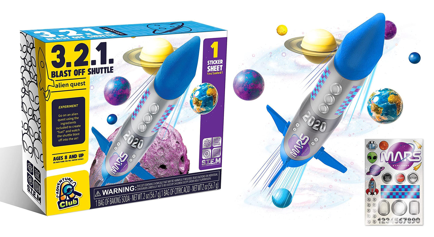 Anker Play 3, 2, 1 Blast Off Shuttle Science Experiment Kit, Blue