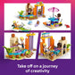 LEGO Friends Creative Beach and Travel Suitcase Toy Building Set - Portable Pretend Play Set for Kids, Girls and Boys, Ages 5+ - Preschool Toy with 2