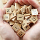 PERRIROCK 500 Pcs Wood Scrabble Tiles - Scrabble Letters - 5 Complete Sets - Wood Tiles - Great for Crafts, Letter Tiles, Spelling by Clever Delights