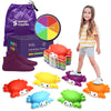 Special Supplies Stepping Stones for Kids - Indoor/Outdoor Play - Child Safe Rubber, Non-Slip Edging - Promotes Coordination, Balance, Strength- Set