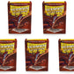 5 Packs Dragon Shield Matte Crimson Standard Size 100 ct Card Sleeves Value Bundle!