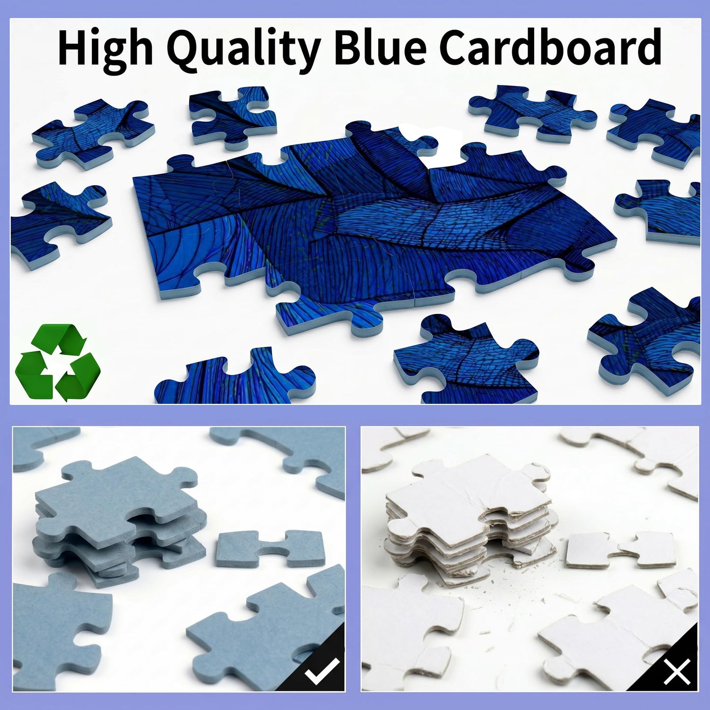 1000 Piece Puzzle for Adults, Glowing Antlers Jigsaw Puzzle for Adults, Premium Matte Finish, Thick Blue Cardboard, Fun and Challenging Family Game