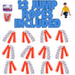 ArtCreativity 84 Inch Nylon Ropes for Kids - Pack of 12 - Durable Jump Ropes with Plastic Handles - Healthy Indoor and Outdoor Activity, Classroom