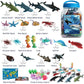 EXPLORACY 20pcs Sea Animals Toys for Kids Realistic Ocean Animal Toy Sealife Figurine Whale Shark Toys Bath Sensory Bin Play Birthday & Party Favors