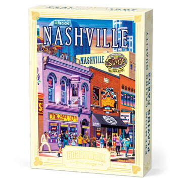 Boardwalk Puzzles Premium Featherlight Unique Playing Cards, Fun Themed Deck for Home and Travel | Nashville Music City