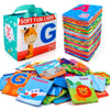 Mini Tudou Baby Alphabet Flash Cards Soft, ABC Learning Toys 26 PCS Age 0-3
