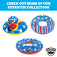 Star Spangled Splash Inflatable Water Football, Patriotic Red White Blue