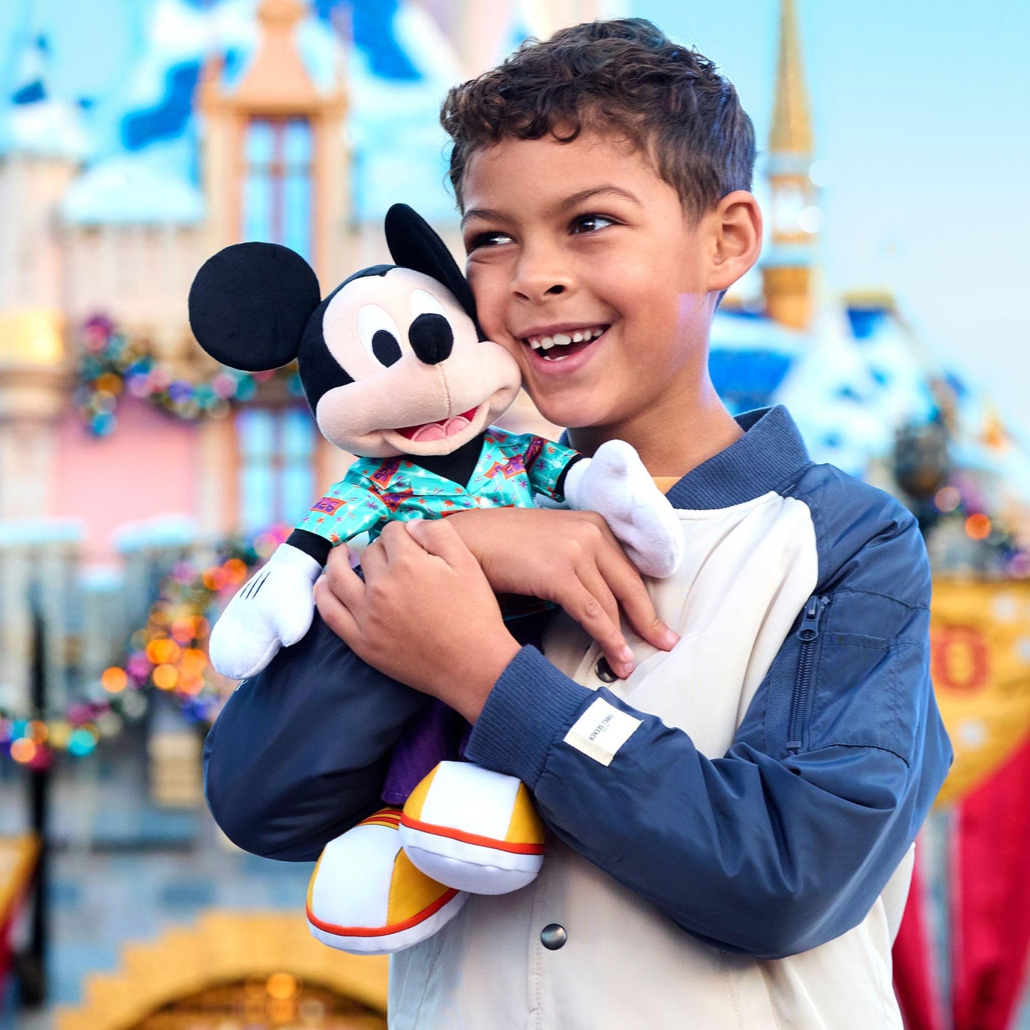 Disney Store Official Mickey Mouse 2026 Plush - Mickey Mouse Stuffed Animal in 2026 Tourist Outfit - Disney Plush with Satin Logo Shirt, Corduroy