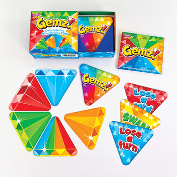Gemz! Three Corner Strategy Game by TREND ENTERPRISES, INC. - Family-Friendly Card Games