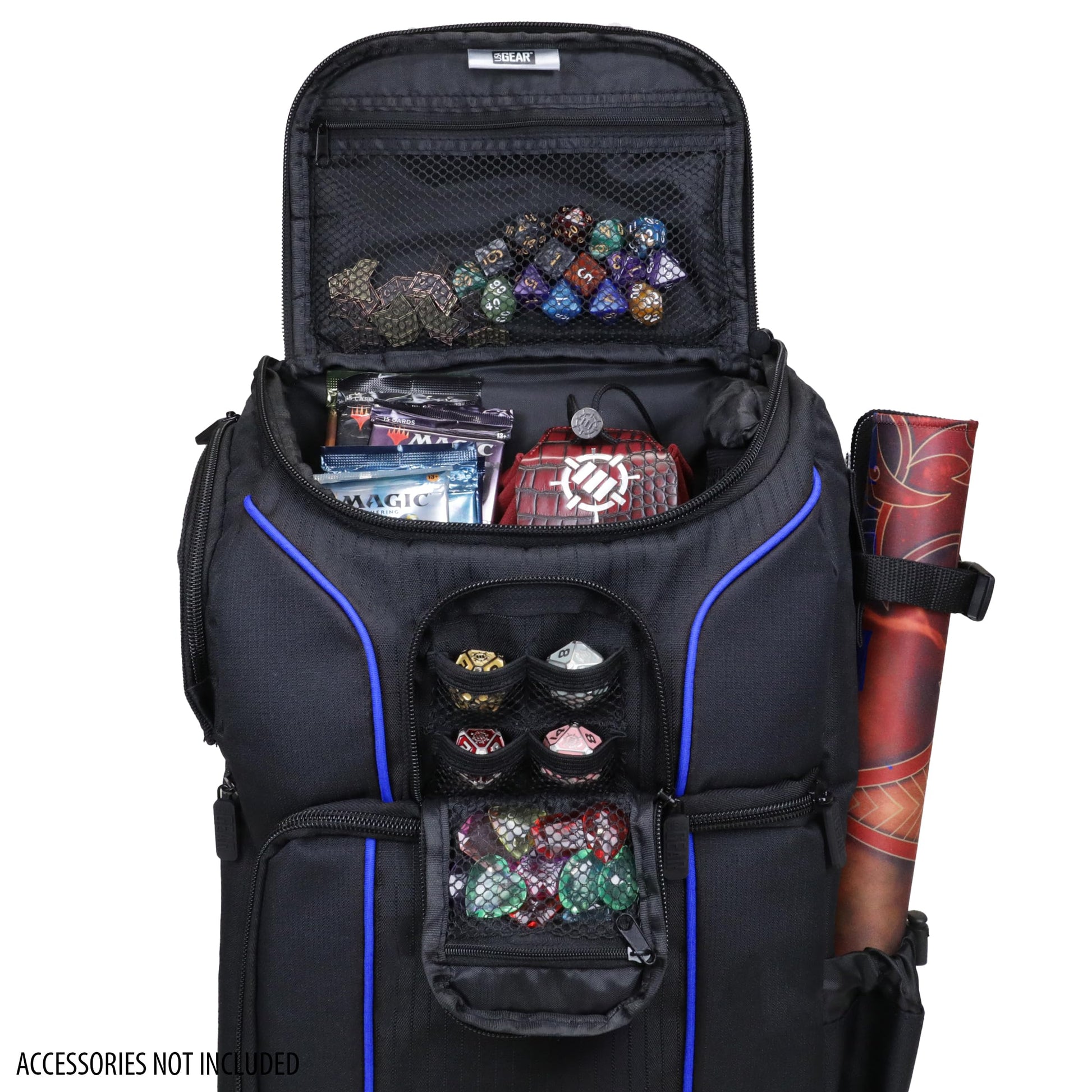 USA Gear MTG Backpack Compatible with Magic the Gathering Deck, Yu-Gi-Oh, MTG Decks & more - TCG Backpack MTG Bag with Shoulder Straps, Customizable