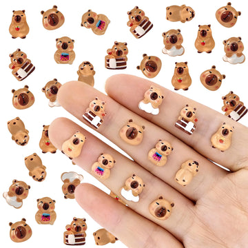 Wewounyl 120 Pcs Mini Animal Figurine for Making Miniaturemoss Landscape Decorations and Crafts, Resin Mini Animals Figures for Dollhouse Micro