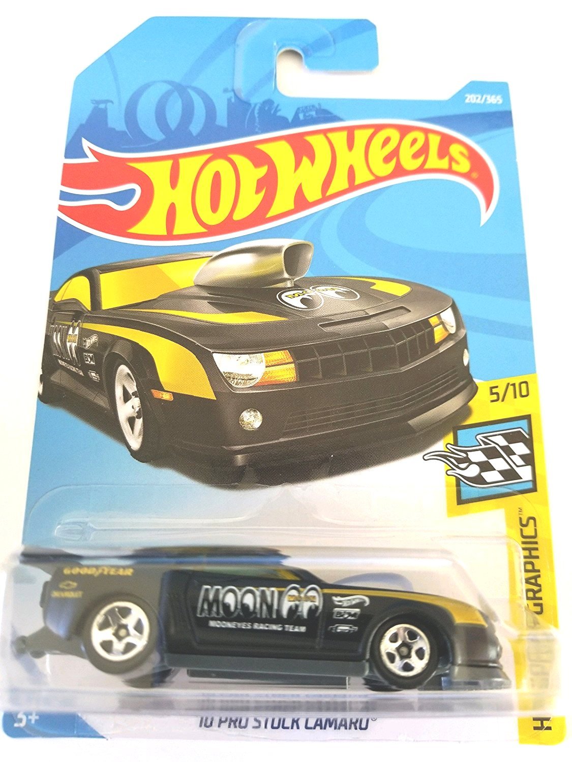 Hot Wheels 2018 50th Anniversary '10 Pro Stock Camaro 202/365, Black