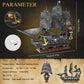 SSPATIOS Pirate Ship Building Block Model Kits, Advanced MOC Black Pearl Ship Building Set Toy, Christmas Birthday Building Set Gifts for Adults