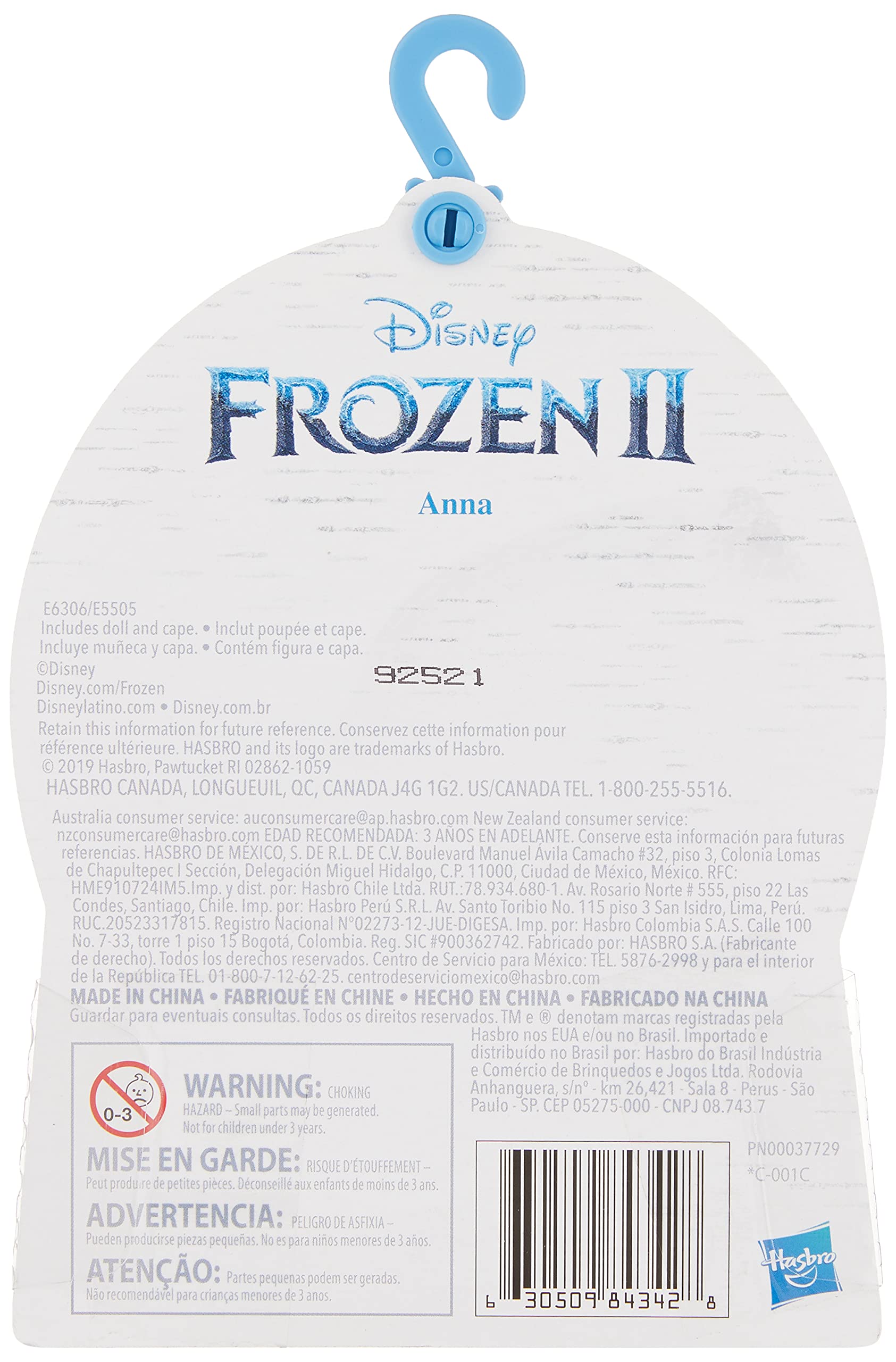 Disney Frozen Anna Small Doll with Removable Cape Inspired by Frozen 2