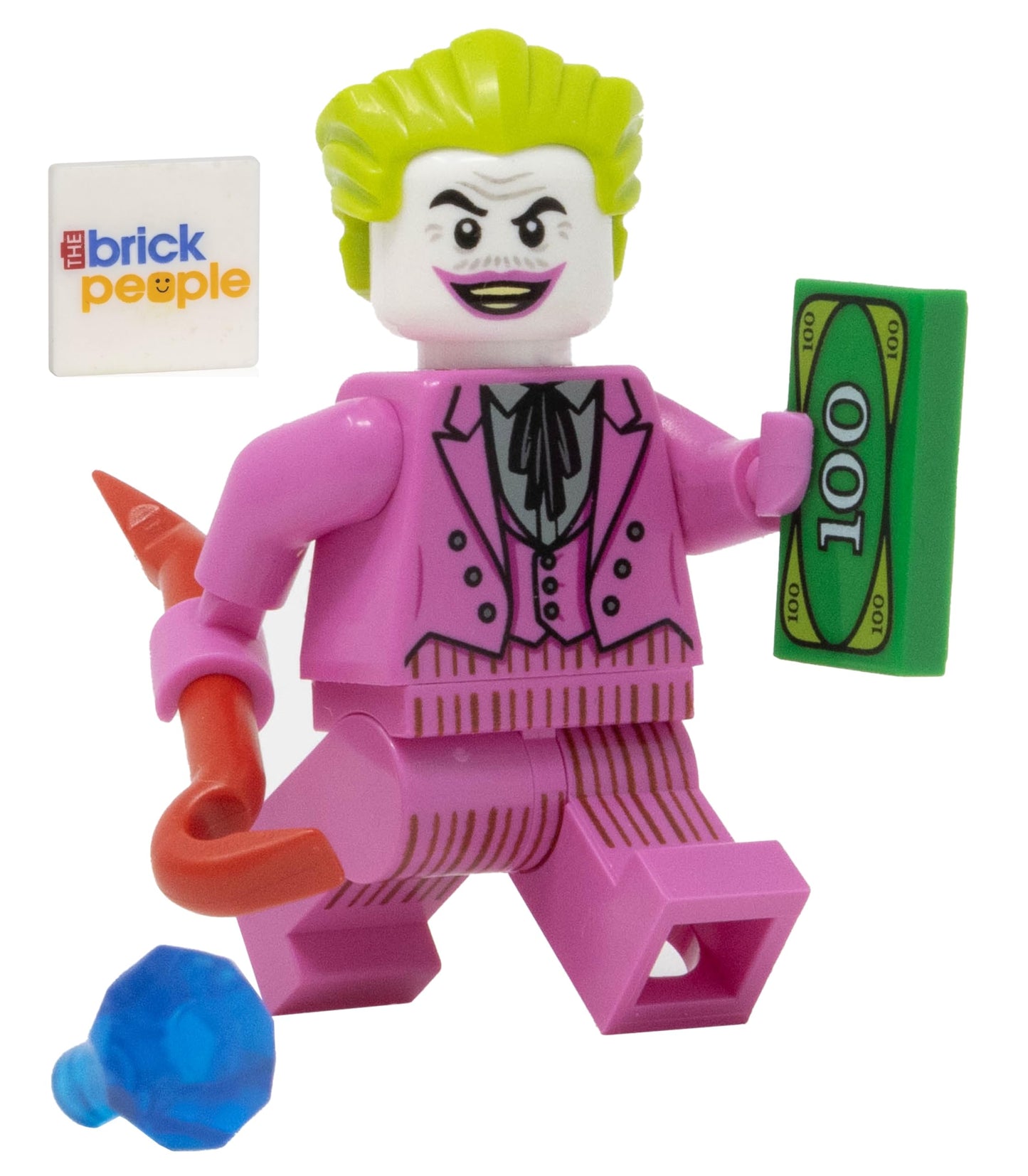 LEGO DC Superheroes: Joker Minifigure with Pink Suit and Crowbar